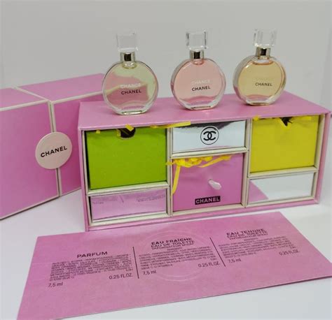 chanel perfume miniatures set.